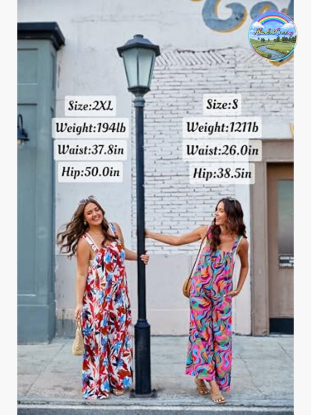 Boho Wide Leg Jumpsuit with Pockets Adjustable Romper - Picture 6 of 7